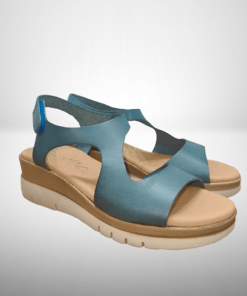 ALLEN SANDALIA PIEL JEANS CIERRE VELCRO
