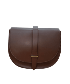 BOLSO PIEL TOLFA MARRON
