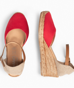 ALTEA CUÑA ROJO ESPARTO BAJA Calzados Quesada (SKU 10160)