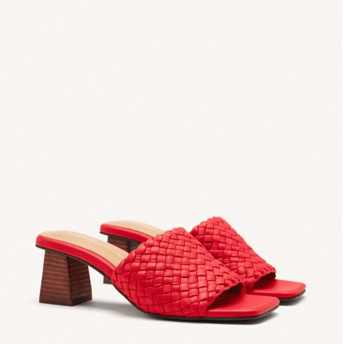 COLRAIN MULE TRENZADA ROJO Calzados Quesada (SKU 10305)