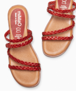 HIDRA SANDALIA PLANA PIEL ROJO Calzados Quesada (SKU 10129)