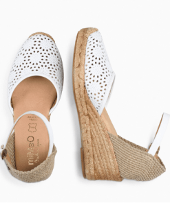 MALDIVAS CUÑA ESPARTO BLANCO Calzados Quesada (SKU 10168)