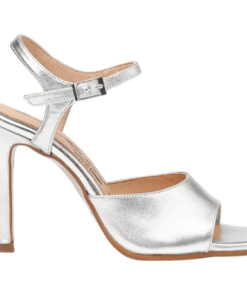 SANDALIAS PLATINO PULSERA ABIERTA SHINY Calzados Quesada (SKU 10363)