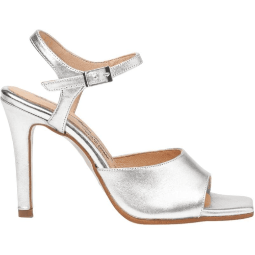 SANDALIAS PLATINO PULSERA ABIERTA SHINY Calzados Quesada (SKU 10363)