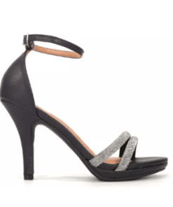 SANDALIA NEGRA BRILLO Calzados Quesada (SKU 10854)