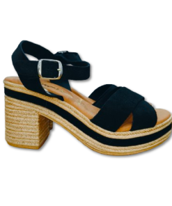 SANDALIA TACON SERRAJE NEGRO Calzados Quesada (SKU 10946)