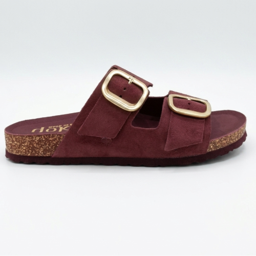 SANDALIA 2 HEBILLAS ROJO Calzados Quesada (SKU 11067)