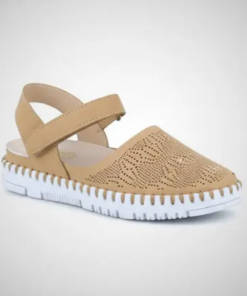 SANDALIA VELCRO CAMEL Calzados Quesada (SKU 11038)