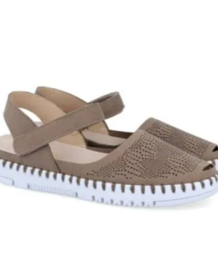 SANDALIA VELCRO GRIS Calzados Quesada (SKU 11033)